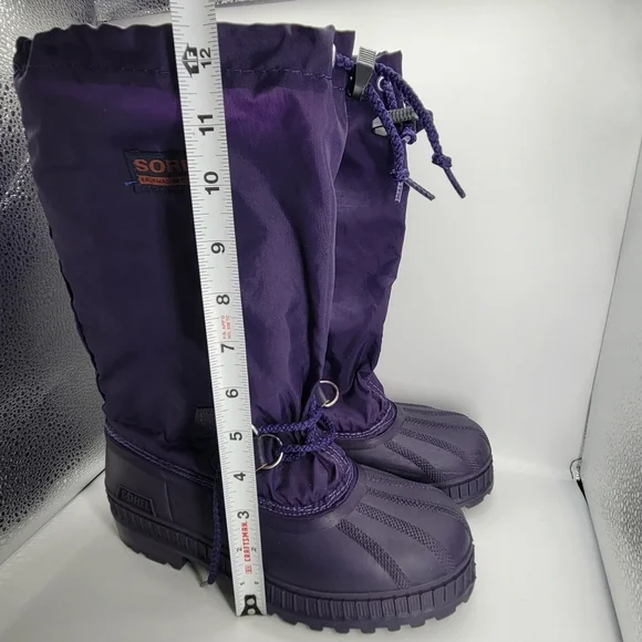 VTG Sorel Women's 5 Purple Winter Snow Boots Felt Liner Insulated Waterproof - Picture 14 of 16